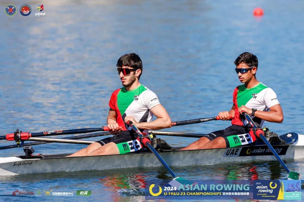 A UAE double scull crew racing