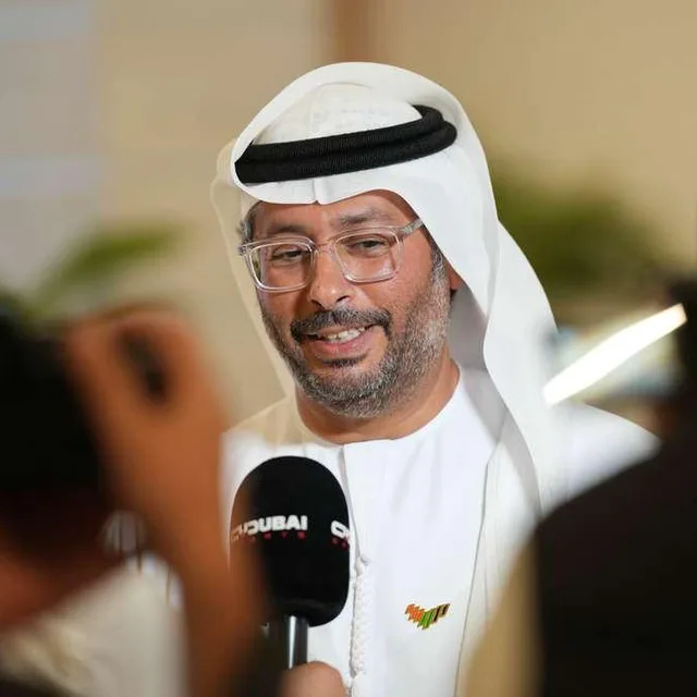 A television interview with Dubai Sports
